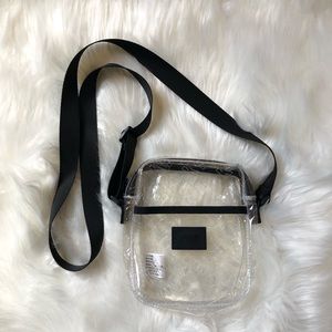 Pink VS || Clear crossbody purse